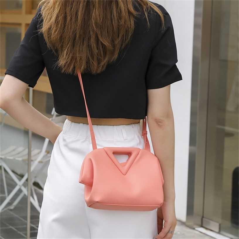 

Designer Venetas recommendation Handbags Bottegas summer cloud bag leather womens bag armpit clip shoulder bag candy color 18lil, Yellow