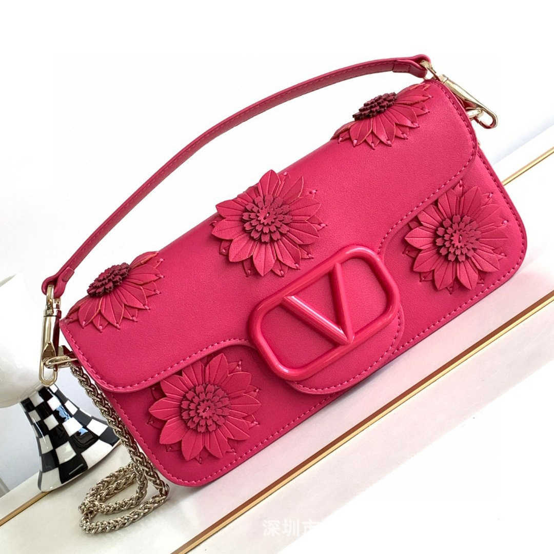 

Women Beach Bags Crossbody Designer Valentino Bag Saddle Handbag Purse Wallet Bagpack Puff 2023 Underarm Genuine Leather Chain Handbags, Black