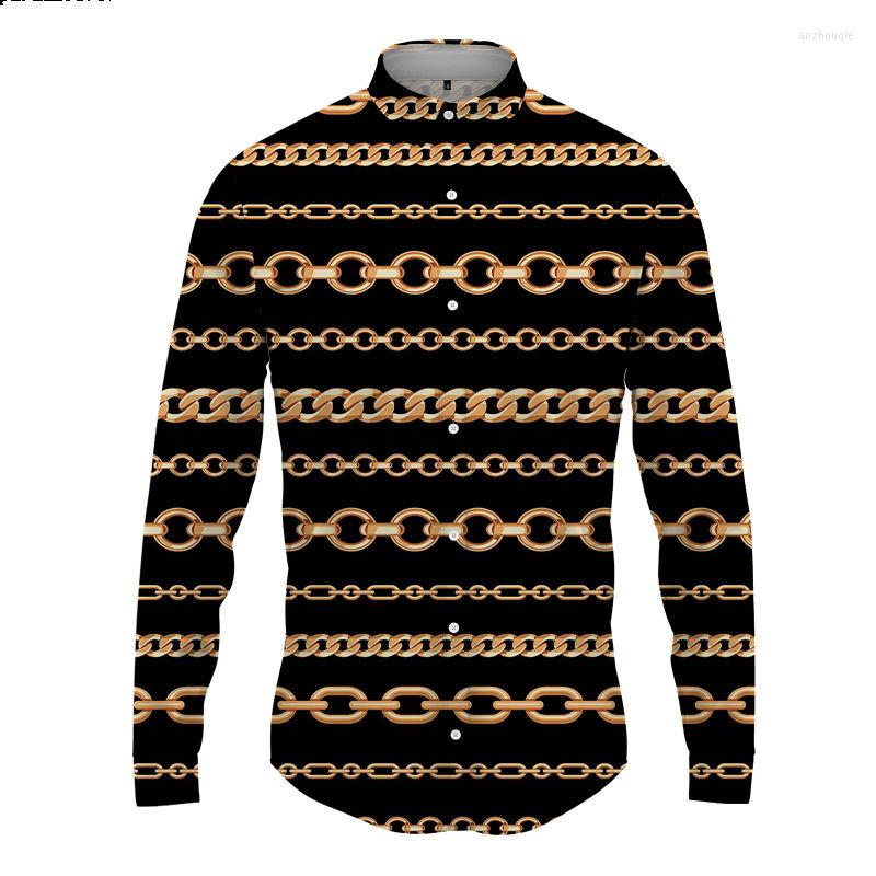 

Men's Dress Shirts Fun Hawaiian Shirt 3D Printing Men's Casual Long Sleeve Top Fashion Button Style Cardigan Large Spring And Autumn, Smt513fh