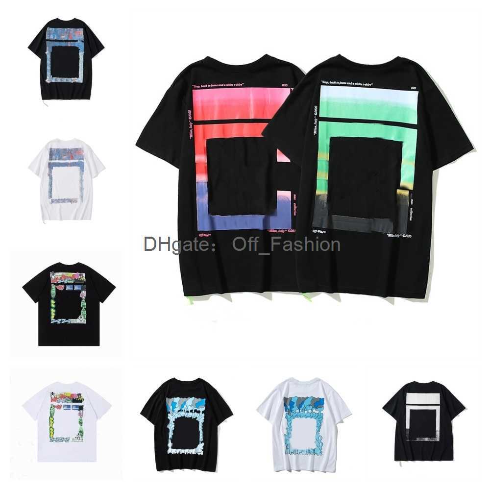 

Off Men's T-shirts Offs White Irregular Arrow Summer Finger Loose Casual Short Sleeve T-shirt for Men and Women Printed Letter x on the Back G5DJ, 23