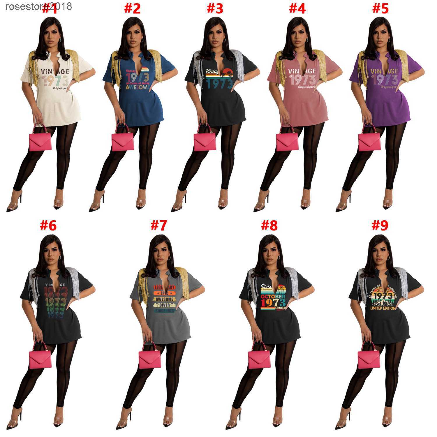 

2023 Designer Womens T-shirt Sexy Hollow Out Versatile Summer Fashion Tassel Printed Slim Short Sleeve Tops, #3