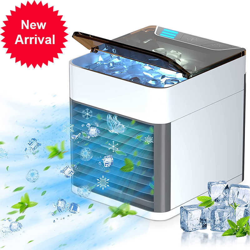 

New Mini Air Conditioning Cooling Fan Multi-function Usb New Household Portable Air Conditioner Humidifier Strong Wind