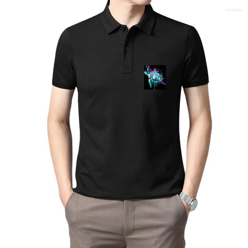 

Men's Polos Men T-shirt Fluo Sea Turtle Tshirt Women T Shirt, Black 01
