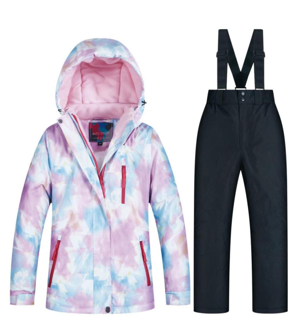 

Skiing Suits Kids Ski Suit Children Brands Windproof Waterproof Warm Girls Snow Set Winter And Snowboarding Jacket For Child 221107479847, Pink
