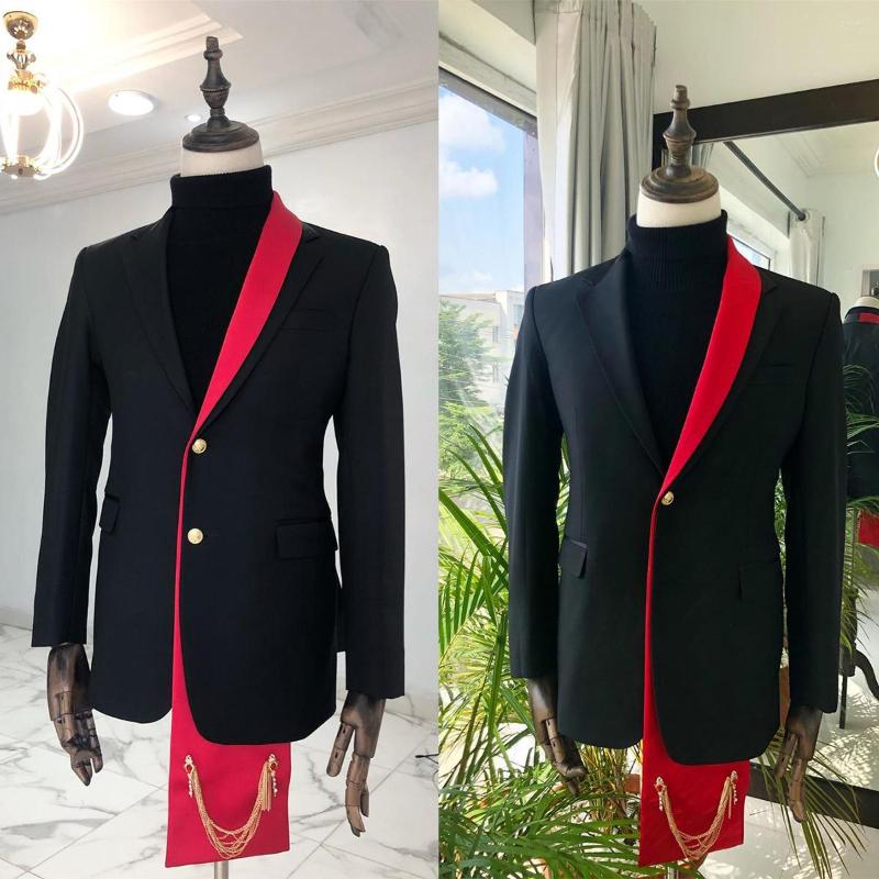 

Men's Suits Men's Suit 2 Pieces Sequins Blazer Pants Red Peaked Lapel Single Breasted Tuxedo Wedding Groom Formal Tailored Costume Homme, Green