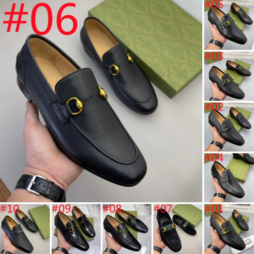 

Autumn Mens Leather Designer Loafers Gentleman Wedding Party Casual Slip On Formal Shoes Black Brown Monk Strap luxurious Men Dress Shoes, #09