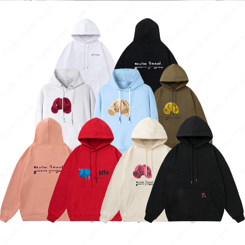 

Mens Hoodie Broken Bear Sweatshirt Autumn Winter High Street Unisex Hoodies Women Sweaters Couples Clothing Clothing Size -2XL di_girl, White6