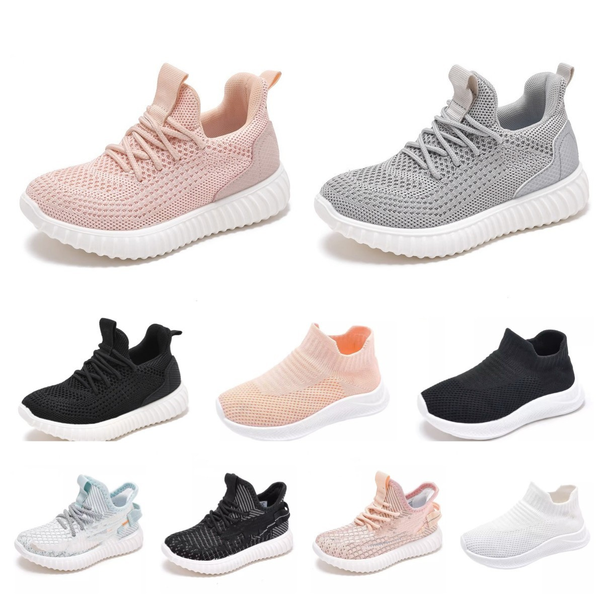 

2023 Tennis Children Lightweight Casual Shoes for Baby Girls Kids Boys Rubber Bottom Antiskid Outdoor Gym Mesh Breathable Sneakers baby outdoor walking 26-35 bb014, Color 01