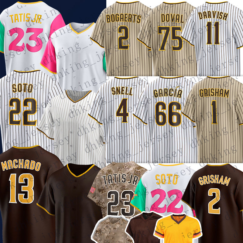 

2 Xander Bogaerts Baseball Jersey Juan Soto Fernando Tatis Jr. Manny Machado Tony Gwynn Wil Myers Padres Yu Darvish Jake Cronenworth Eric Hosmer Victor Seth Lugo, Men(jiao shi)