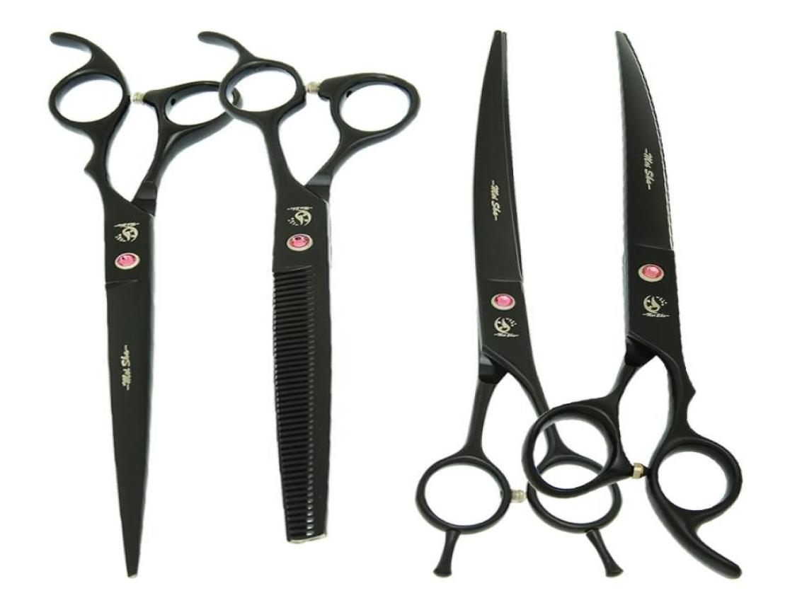 

Japan Steel 8quot Professional Pet Grooming Scissors Animals Hairdressing Cutting Thinning Shears Dog UpDown Curved Tijeras B001079414