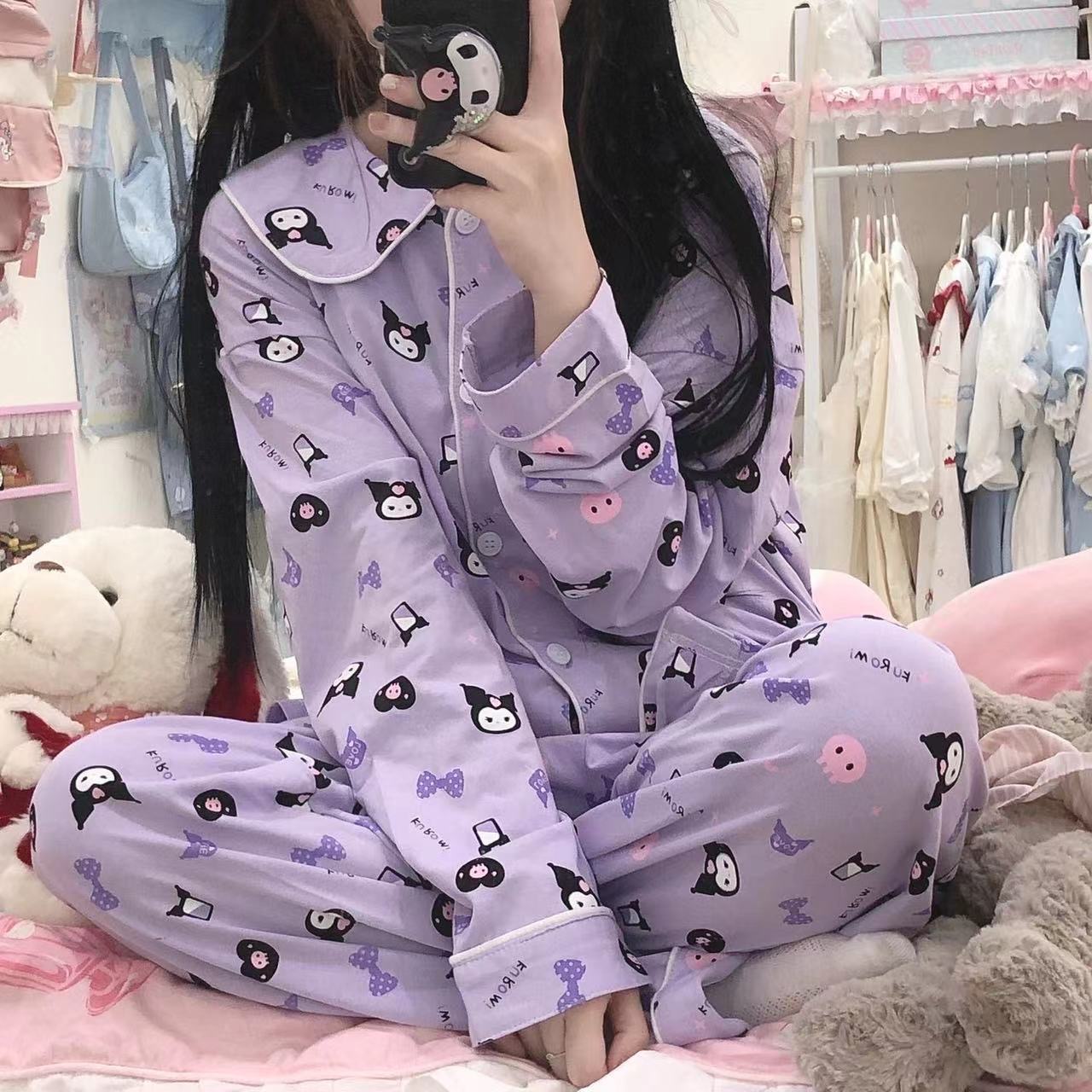 

My Melody Kuromi Cinnamoroll Pajamas Sleepwear Pajama Pants Cute Pajamas New2023, Customize
