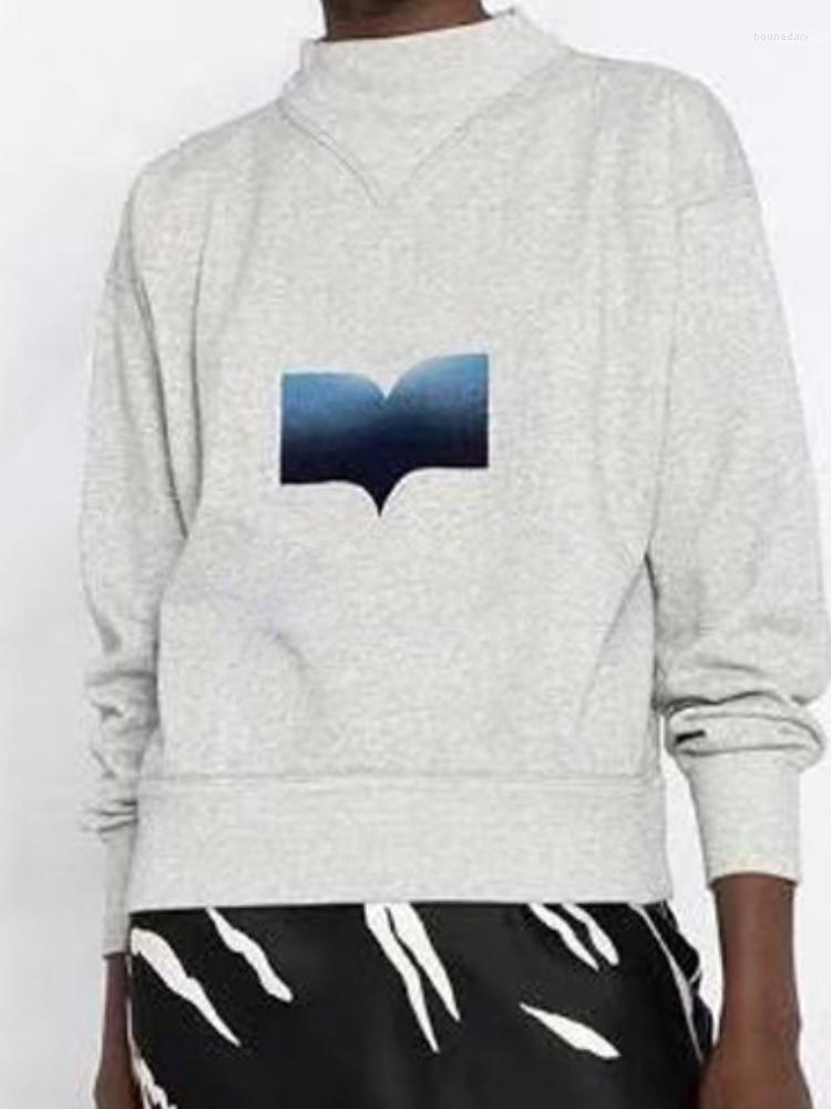 

Women's Hoodies Women Hoodie 2023 Spring And Autumn Round Neck Letter Pattern Printing Capless Casual Long-sleeved Sweater, Green