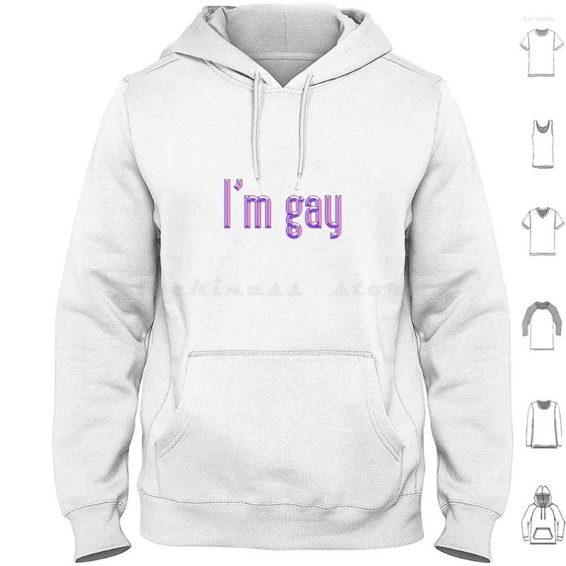 

Men' Hoodies I'M Community Long Sleeve Pride Bisexual Queer Asexual, M-3-4baseball-black