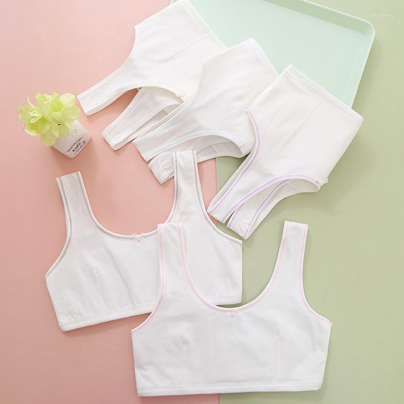 

Camisoles & Tanks Girl's Underwear In The Developing Period Pupils' Thin-section Junior ' Bra And Bump-proof Vest Summer., Pink