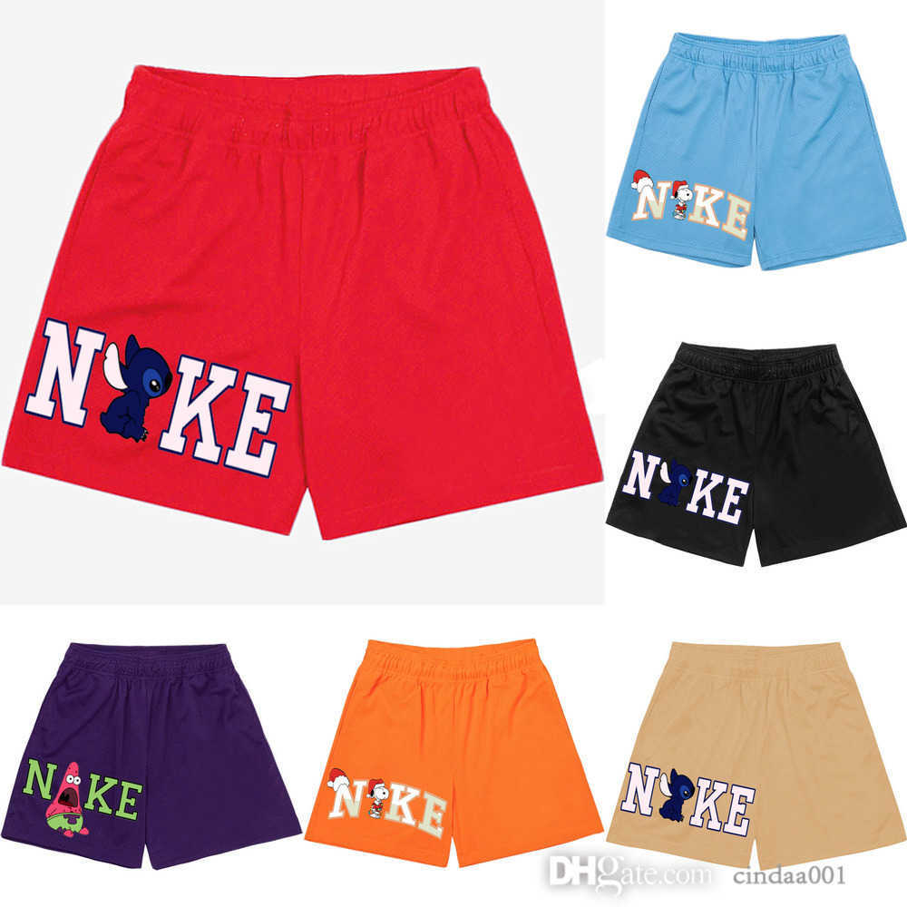 

Casual Sports Quick-drying Shorts New Summer Mens American Fashion Brand Large Cartoon Printed Beach Short Pants, W2