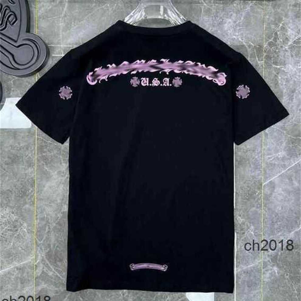 

Classic Fashion Ch Mens t Shirts Sanskrit Letter T-shirt Horseshoe Cross Pattern Tshirts Designers Hip Hop T-shirts Woman Summer Tops Tees Zxmp 8QI4