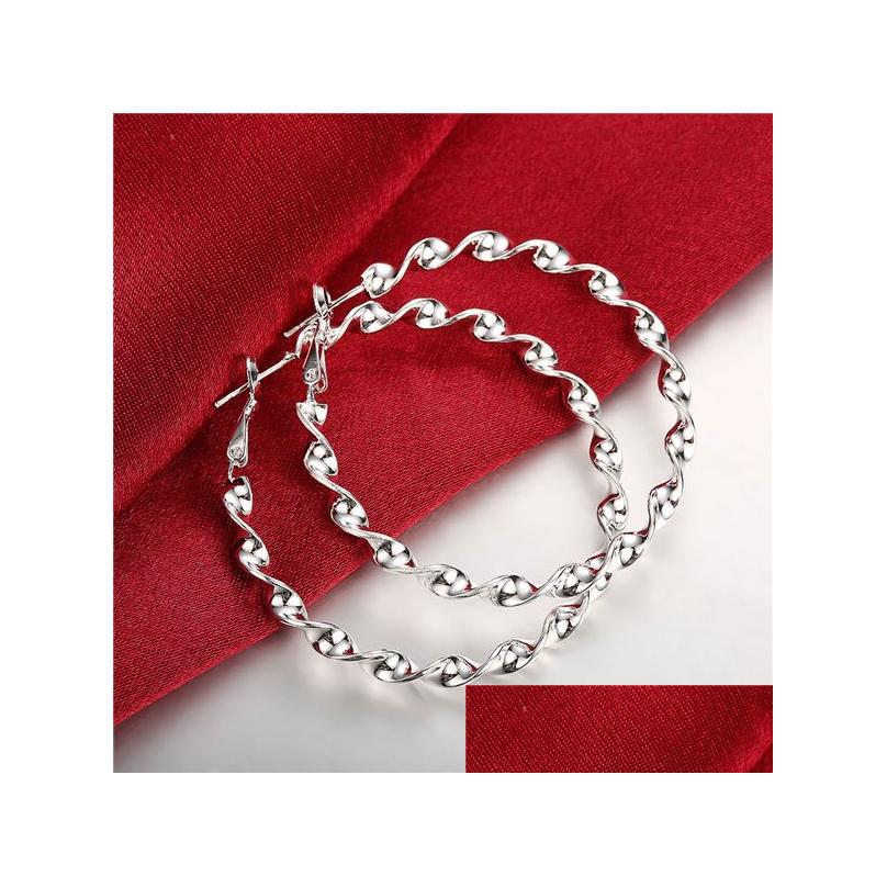 

Hoop Huggie Womens Sterling Sier Plated Wave Pattern Earrings Hie Gsse148 Fashion 925 Plate Earring Gift Drop Delivery Jewelry Dh8Le