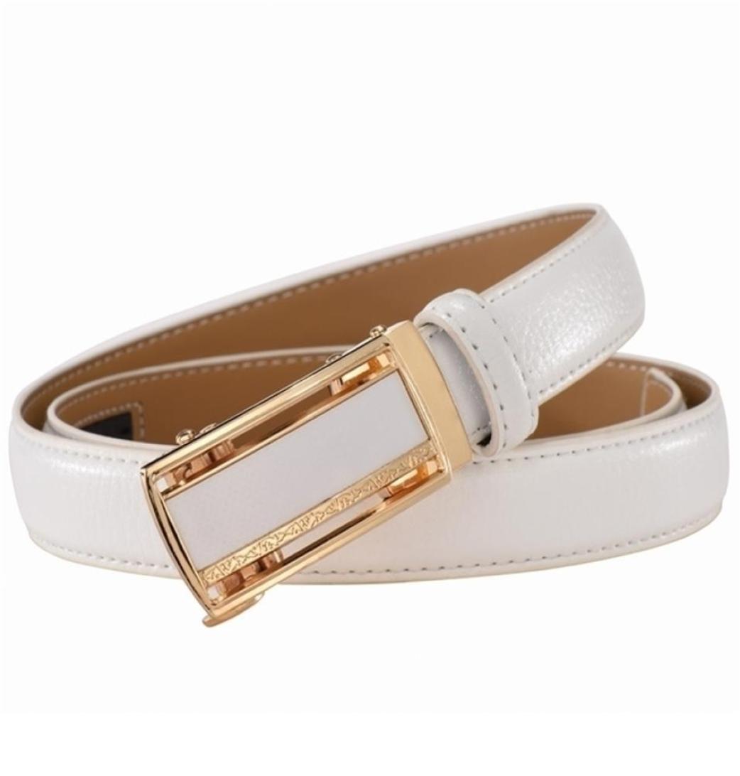

Belts Fashion Genuine Leather Belts for Women Soild Automatic Buckle Waist Belt for Jeans Pants Red White Pasek Damski Niebieski 26292577, Black