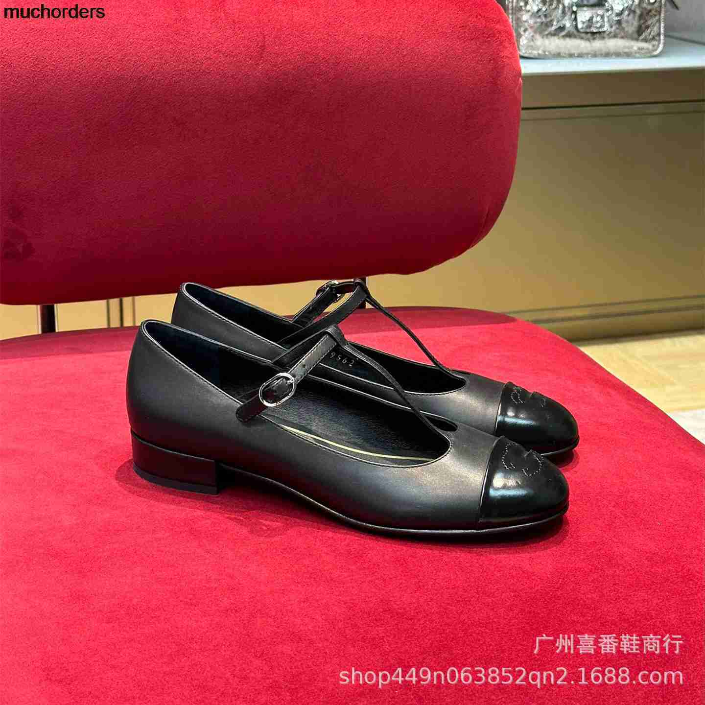 

Xiaoxiangfeng Shallow Mouth Mary Jane Women's Shoes 2023 Spring Original Elevation Edition Small Square Heel Ballet Shoes Buckle Single Shoe, Apricot