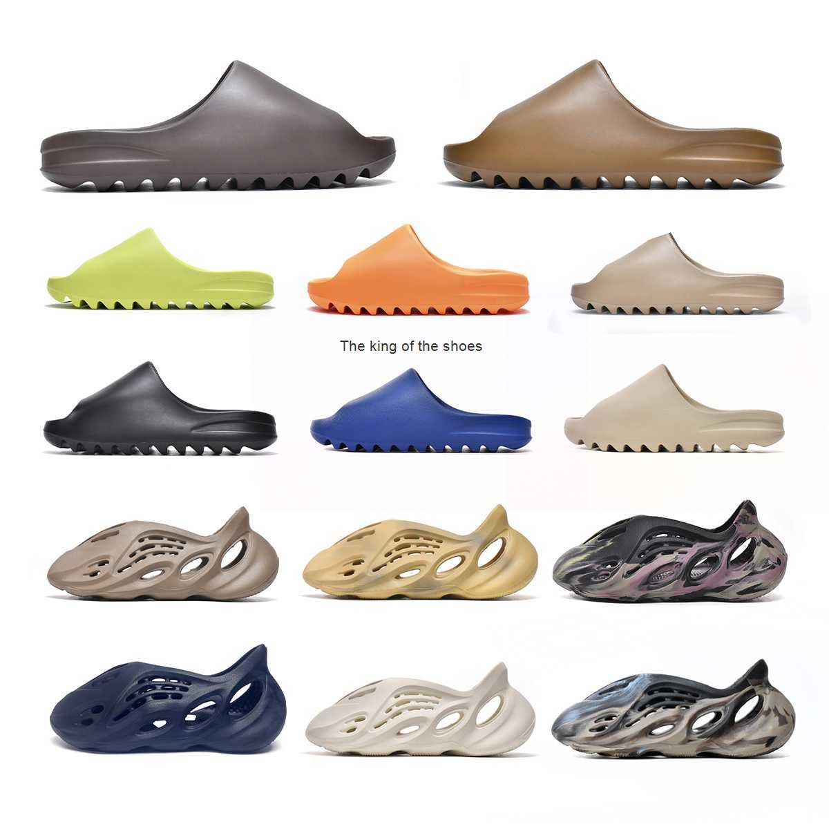 

Yeezzys 2023 Fashion Designer Slippers Slide Foam Runner Men Women Slider Onyx Bone Desert Sand Pure Azure Ararat Sulfur Ochre Cream Moon Gray Mens, 20
