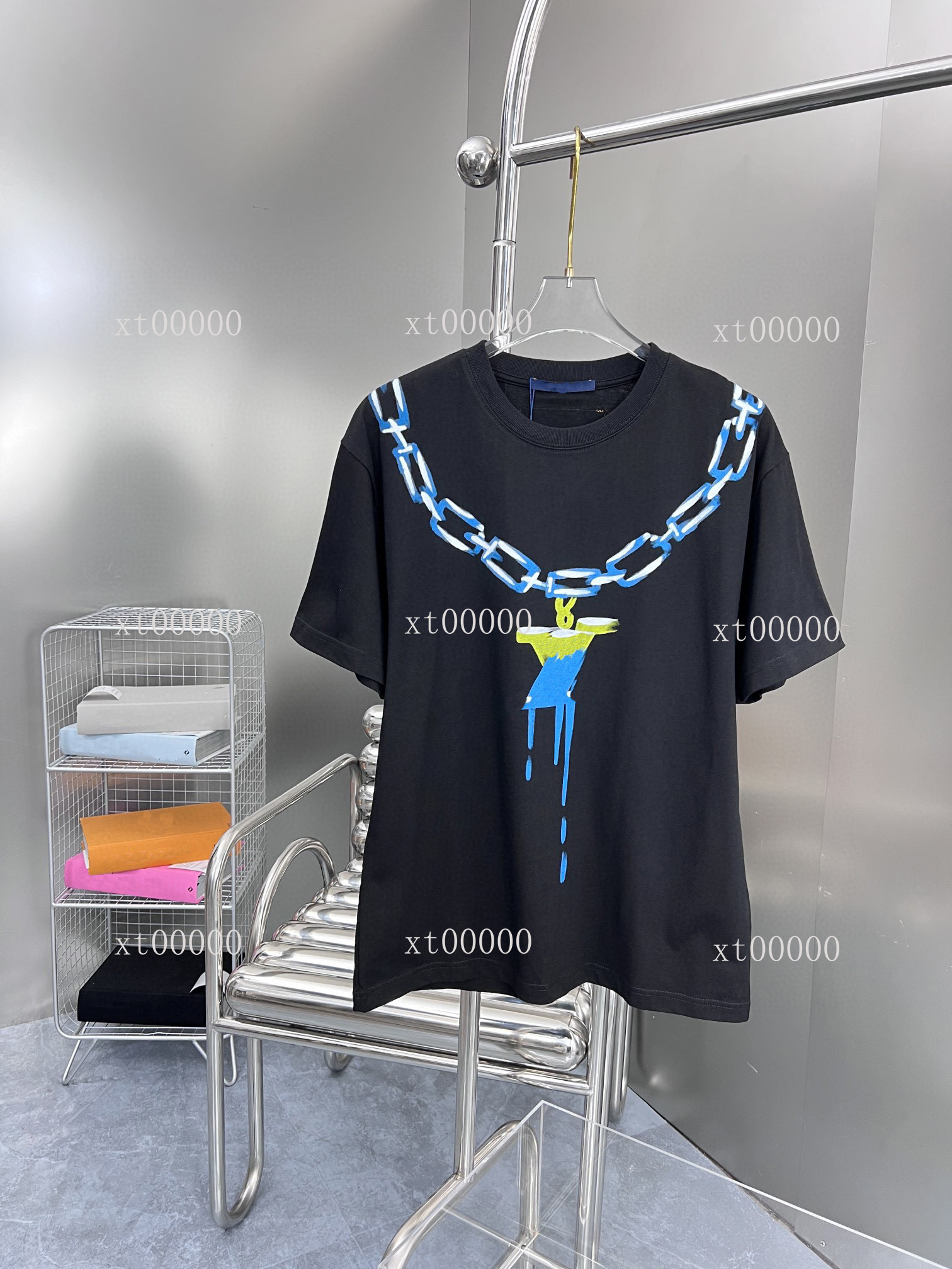 

22SS Designer Letter Printed T Shirts Tee Sweatshirt Fashion High Street Short Sleeves Summer Casual T-Shirt Breathable Men Women Crew Neck Tees Dresses for Wo 30-036, Black