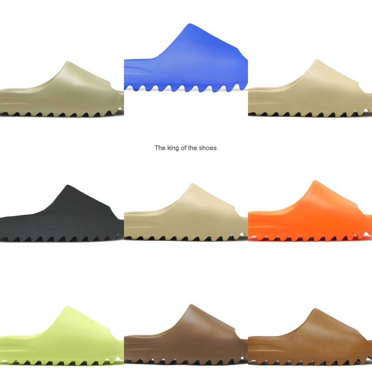 

Top Quality Foam Runner Slipper Stone Sage Vermilion Moon Grey MX Cream Clay Men Women Slides Grey Onyx Ochre Bone Pure Earth Brown US4-US13