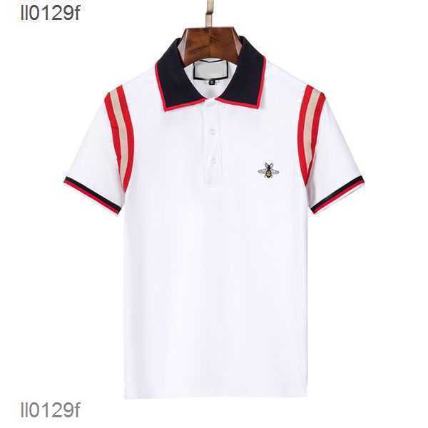 

ts designer T shirt High Street Solid color lapel polos Printing Top Quality Cottom Clothing Tees Polos plus size badge decoration #CH6 GB0K, 22