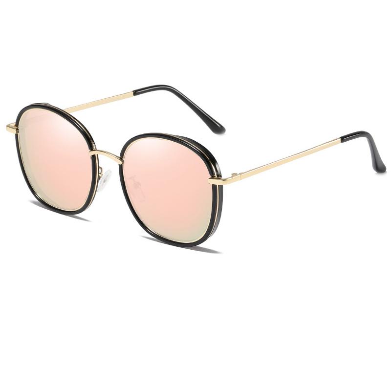 

Sunglasses High Quality Womens Vintage Oval Frame Polarized Fashion Sun Glasses Mirror Lenses Coating Sunglass For Woman