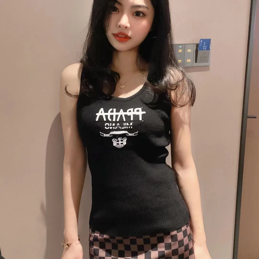 

Women Tanks Camis t shirt Knit thirts tops Knits Tees Knitted Sport Top Tank Tops Colors Letter Pattern Women shirts Designer sweater Womens Clothing