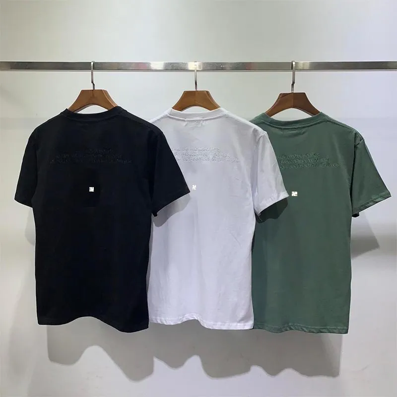 

New Men's T-Shirts Breathable Summer Men Geometric Pattern Hip Hop Style Leisure Sports Outdoor Letter Unisex Women's T-shirt Cotton Top, White