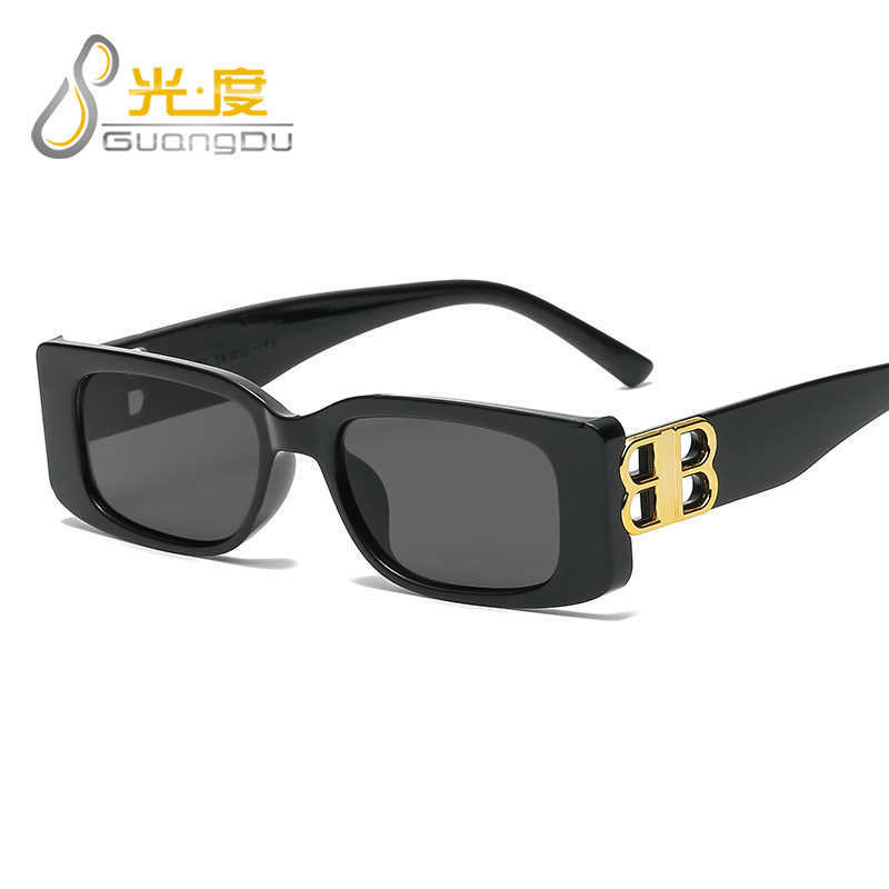 

Frames 2021 cat's eye small box ins female personality hollow out Sunglasses trend B glasses