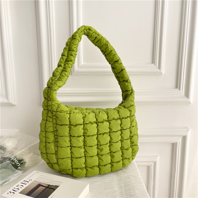 

COS Bag Luxury Cloud Bag Down Handbag Shoulder Bags Large Tote Axillary Dumpling Soft Nylon Handbags Designer Women Crossbody Evening Satchels Candy Color Bag 35cm, Blue