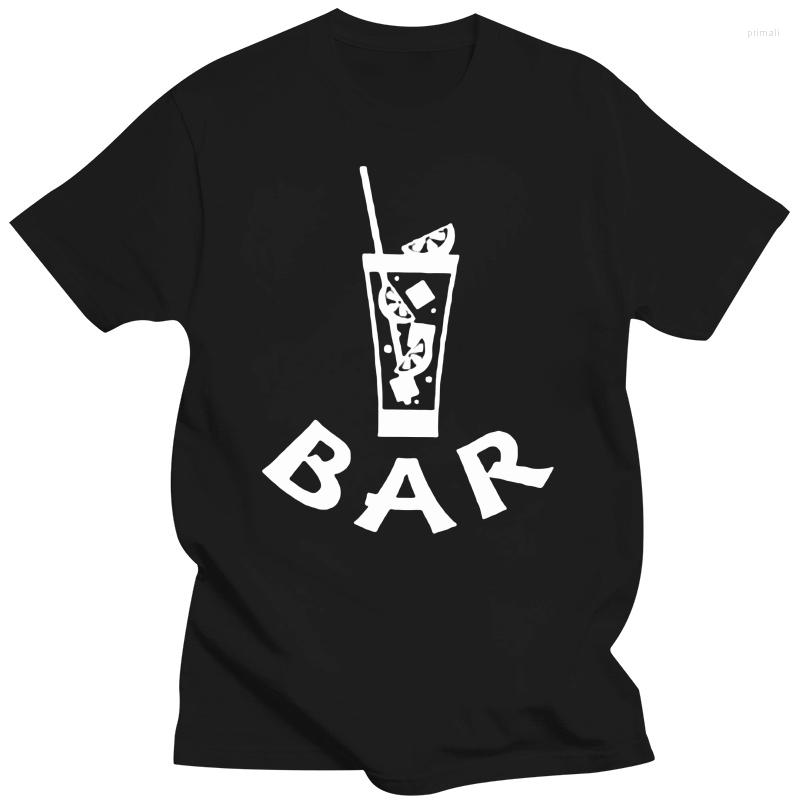 

Men' T Shirts Men Shirt 2023 Summer Tops Uomo Slim Fit Bar Barman Cocktail Pub Locale Drink Bartender Shakert Funny, Bluemen