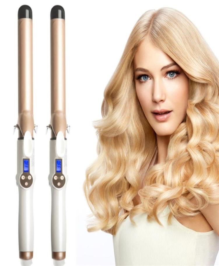 

Electric Hair Curler with LCD Screen Digital Curling Iron Hair Curlers Irons 1938mm Professional Curling Iron Curler 2206242409905