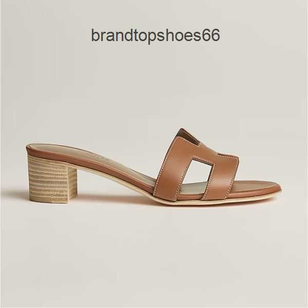 

Luxury Oasis Summer 2023 Women's Girl Fashion Oran Leather Designer Ladies Sandal Flats Slippers Beach Slipper Woman's h Letter Slide Clothes Obdx