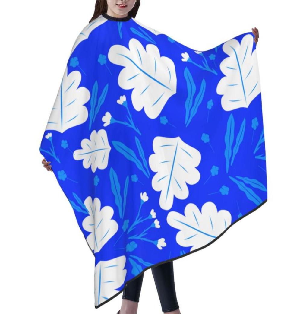 

Professional Barber Cape Polyester Hair Cutting Salon Cape Water And Stain Resistant Apron Cutting Hair Big Plants leaf9792711