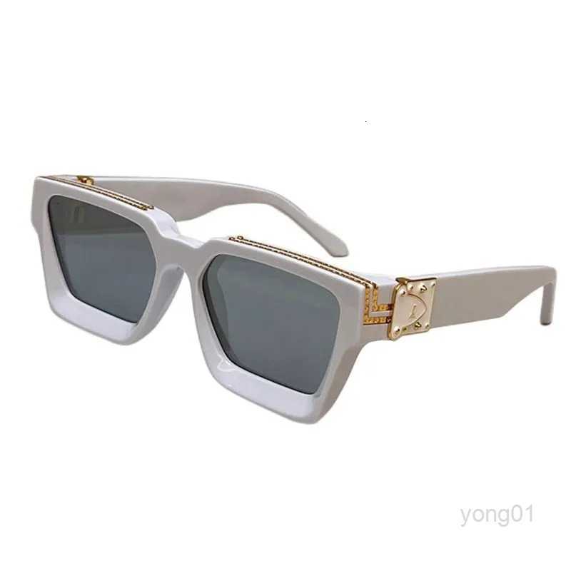 

Mens and Womens Designer Sunglasses Luxury Cool Style Hot Fashion Classic Thick Plate Black White Square Frame Eyewear Off Man Glasses with Original Box