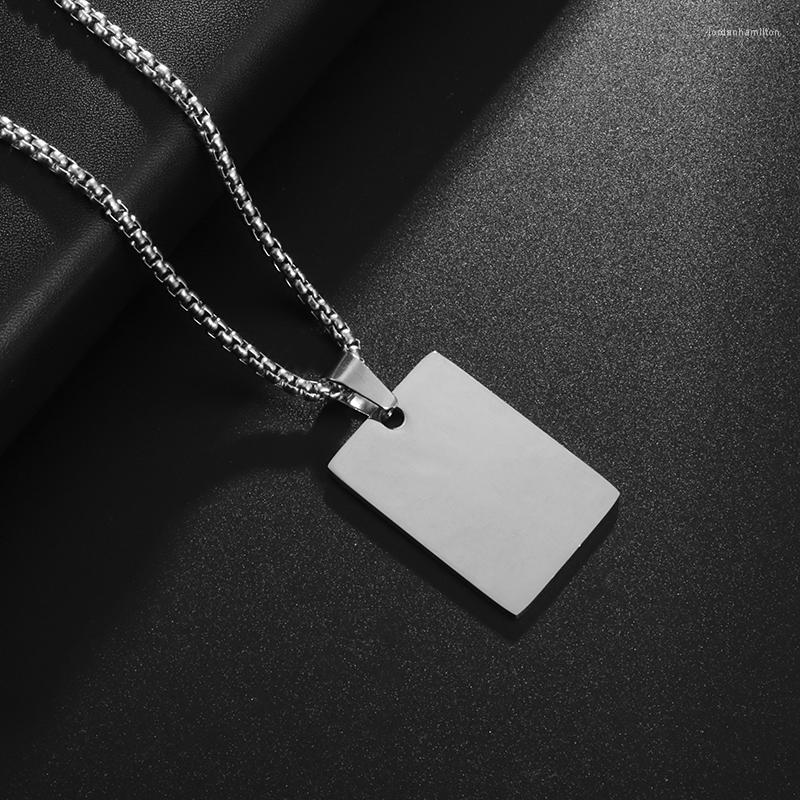 

Pendant Necklaces Men's Fashion Novelty Flame Cross Square Necklace Punk Casual Street Party Jewelry Gift