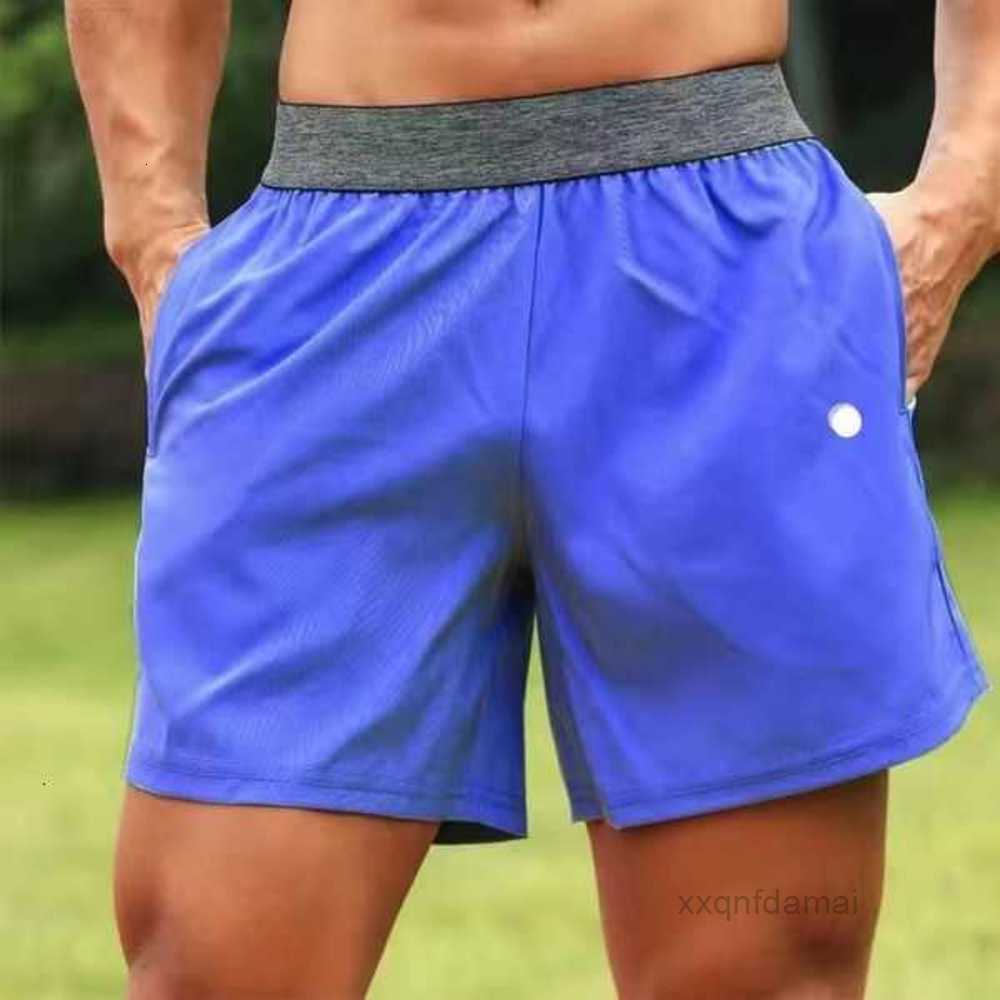 

2023new Men Yoga Sports Shorts Outdoor Fitness Quick Dry Lululemens Solid Color Casual Running Quarter Pant Best Fashiond5ma