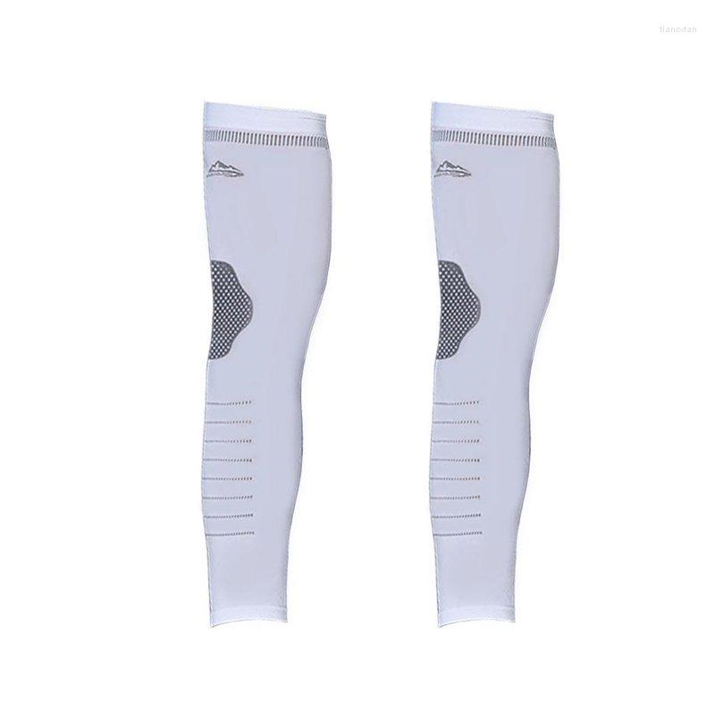 

Knee Pads Sleeves For Men UV Sun Protection Compression Cover UPF 50 Cooling Sports Basketball Running Cycling Golfing, White