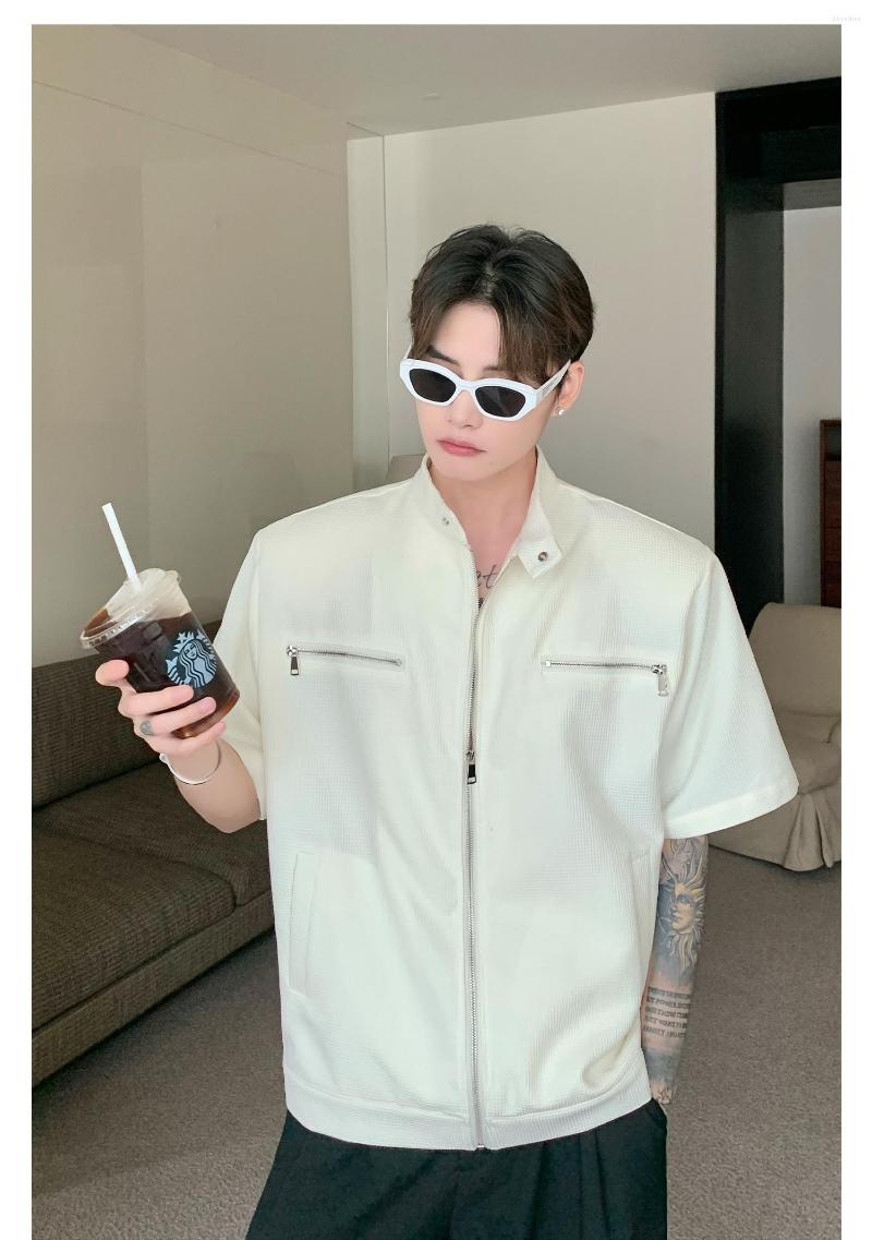 

Men's Casual Shirts Men's Gh0655 Fashion 2023 Runway Luxury European Design Party Style Clothing, Black