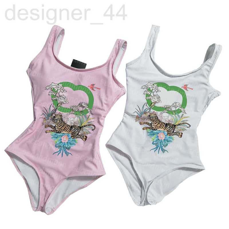 

Women' Swimwear designer Tiger Womens One PieSwimsuit Summer Surfing Beachwear Bathing Suit OFE8, White