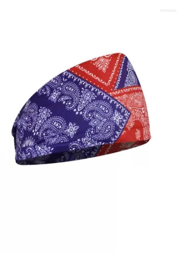 

Bandanas Fashion Men Women Yoga Hair Bands Tie Dye Cycling Sport Sweat Headband Sweatband For Head Sports Safety2123564