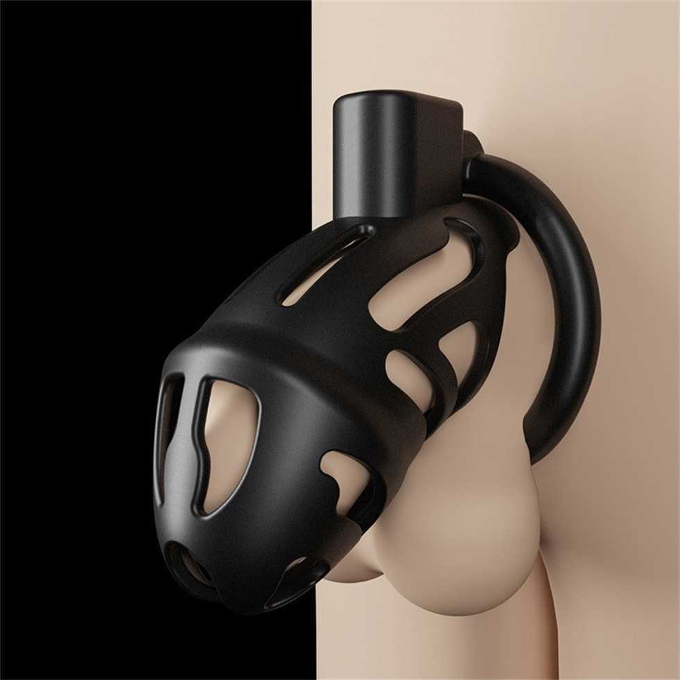 

Male Chastity Device Cock Cage 3D Lightweight Curved Penis Ring Bondage Belt Fetish for Men Dick Lock Adult Sex Toys 18 50% Cheap Online Sale