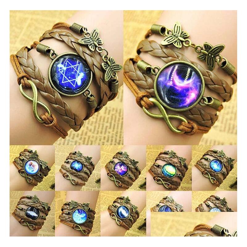 

Charm Bracelets Time Gem Mtilayer Woven Bracelet Mens And Womens Handmade Gsfb133 Mix Order 20 Pieces A Lot Drop Delivery Jewelry Dhz8O