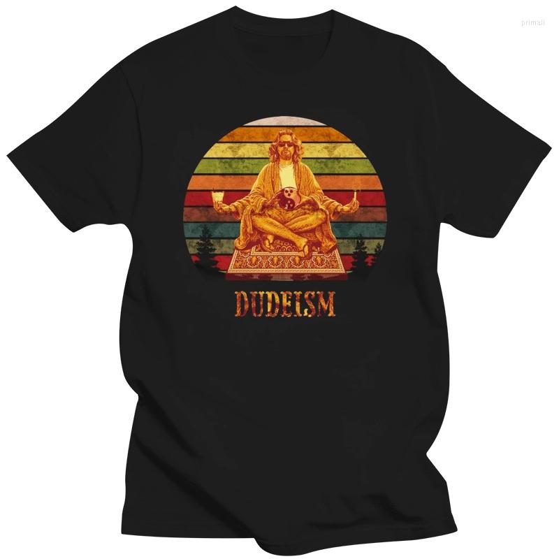 

Men's T Shirts The Big Lebowski Buddha Dudeism Vintage T-Shirt, Redmen