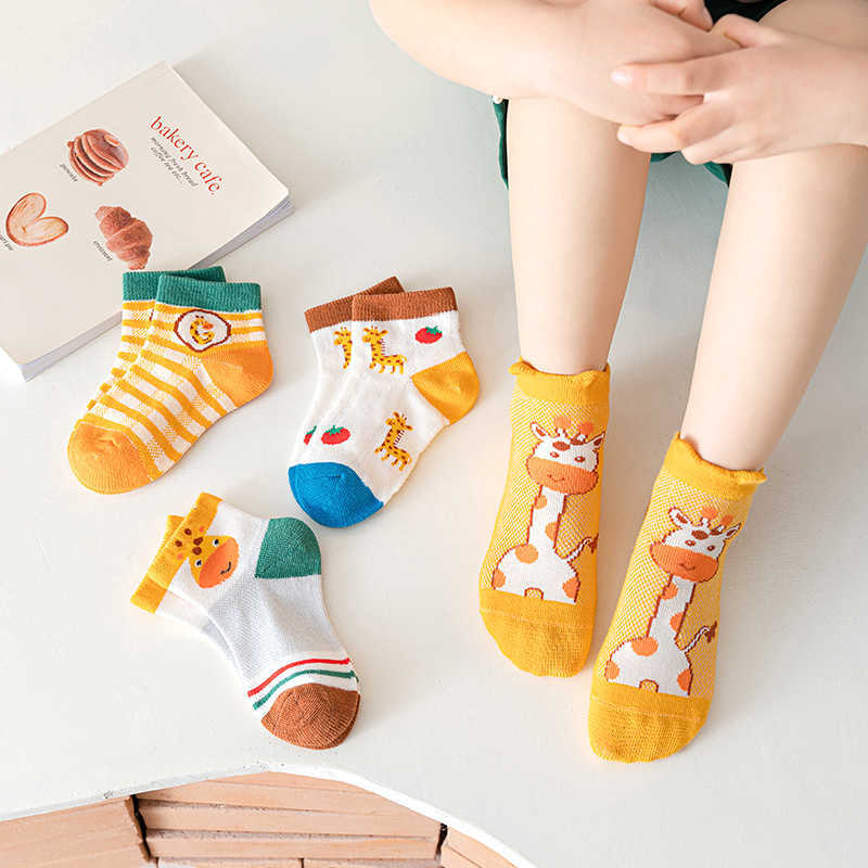 

5 pairs/batch 2023 Summer Children's Cotton Cartoon Fashion Network 1-12 Spring New Girls Boys Babies Children and Adolescents Student Socks G220524, 23-321