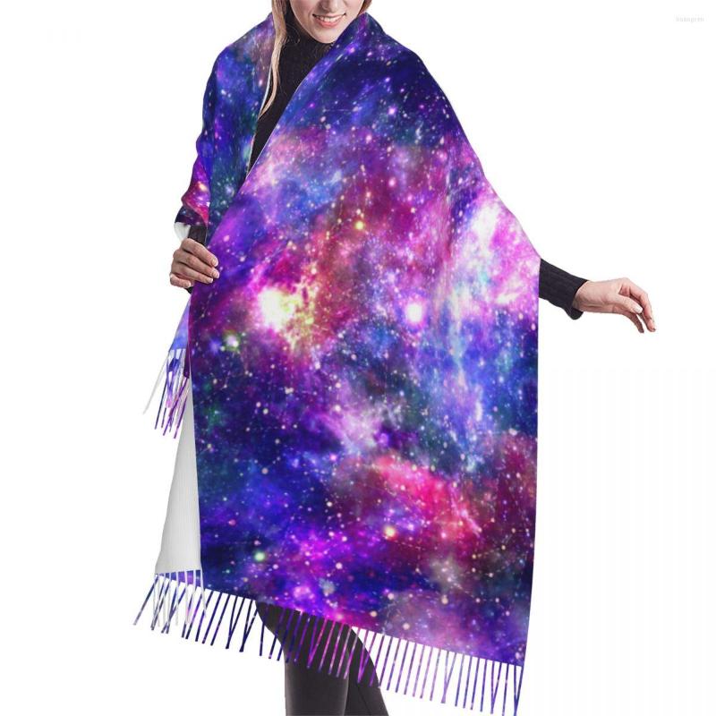 

Scarves Galaxy Night Scarf Winter Long Large Tassel Soft Wrap Pashmina