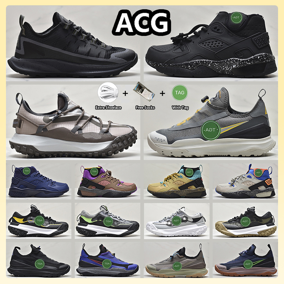 

ACG Mountain Fly Hiking Shoes Men and Women Black Brown Green Blue Red Grey White deep grey yellow Cream Beige Trainers for Mens and Womens, Item#19