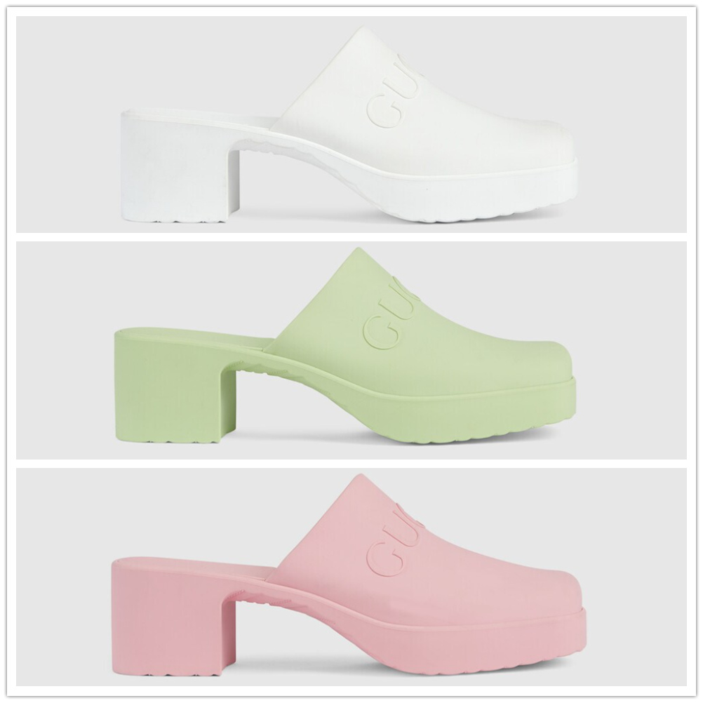 

Spring and Summer New G Family High Heel Jelly Women's Sandals with a Heel Height of 5.5cm, Water Table of 2.5cm, Sizes 35-40 with Box, 5#